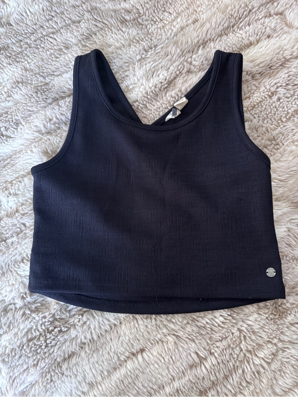 Roxy Black Cropped Tank Top